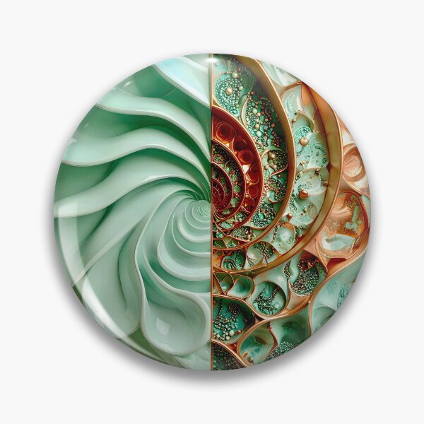 Item preview, Duality of Celadon Porcelain and Copper Filigree designed and sold by Vicky Brago-Mitchell®.