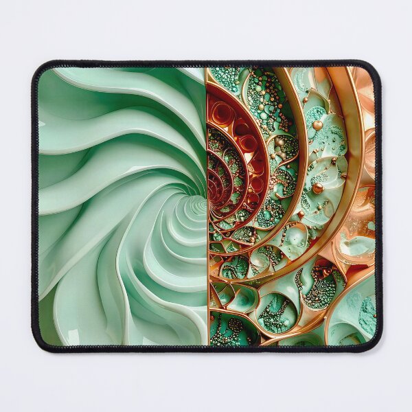 Item preview, Duality of Celadon Porcelain and Copper Filigree designed and sold by Vicky Brago-Mitchell®.