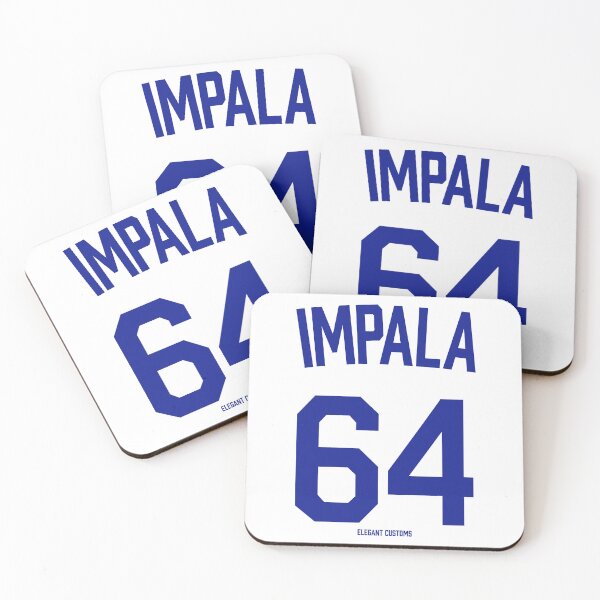 Item preview, 1964 Impala color Dodger Blue with text - Lowrider, Kustom, Hot Rod, Muscle Car designed and sold by Elegant Customs.