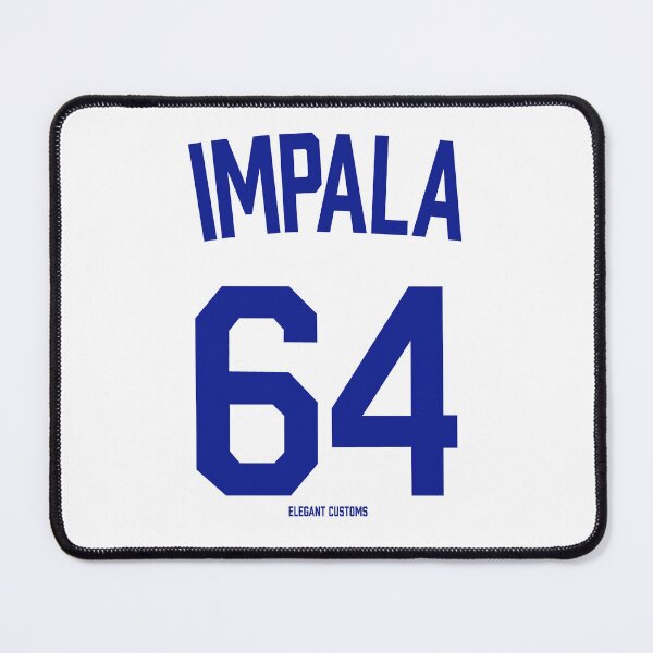 Item preview, 1964 Impala color Dodger Blue with text - Lowrider, Kustom, Hot Rod, Muscle Car designed and sold by Elegant Customs.