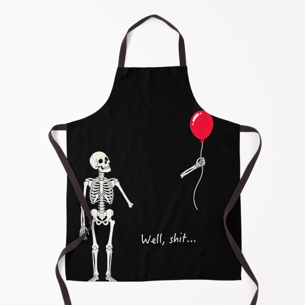 Item preview, Skeleton Lost Balloon Well Shit Funny Halloween Quote designed and sold by cruddenstroud23.