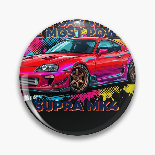 Item preview, Red Toyota Supra MK4 - The Car With The Most Power Pop Art designed and sold by Karlitox1988.