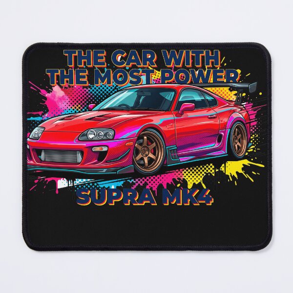 Item preview, Red Toyota Supra MK4 - The Car With The Most Power Pop Art designed and sold by Karlitox1988.
