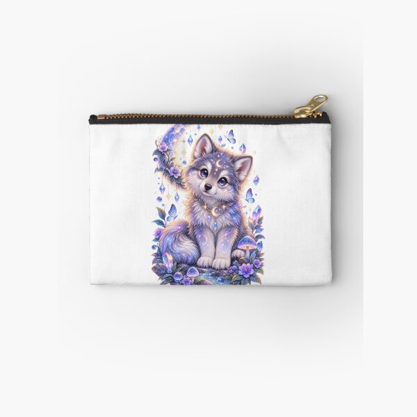 Item preview, Celestial Mystical Wolf Pup Illustration designed and sold by jgvisualarts.