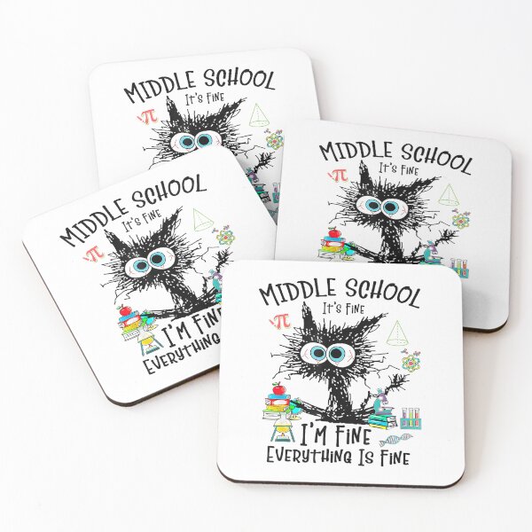 Item preview, Middle School Teacher Student Back To School Funny Cat Lover T-Shirt designed and sold by gidget-gadget.