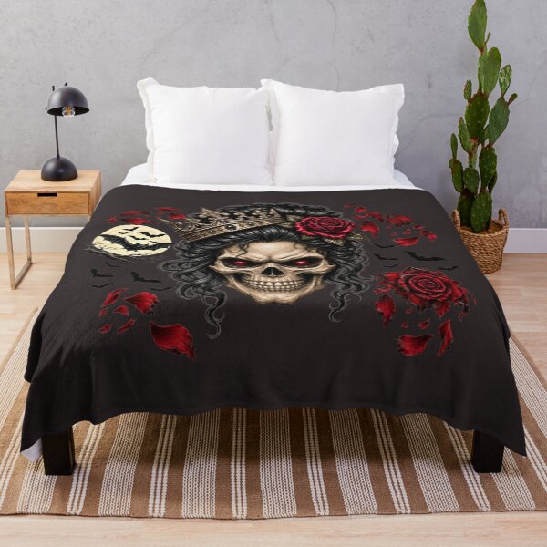 Item preview, Skull Queen, Roses & Bats designed and sold by Her2Harmony.