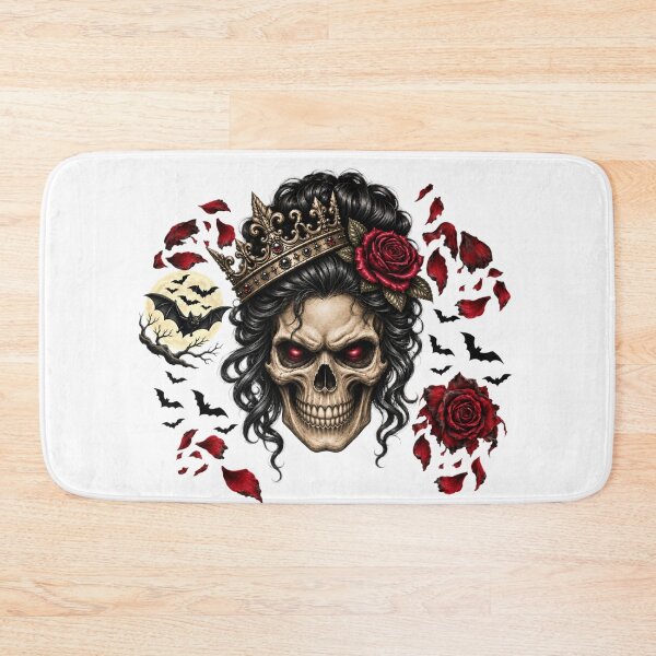 Item preview, Skull Queen, Roses & Bats designed and sold by Her2Harmony.
