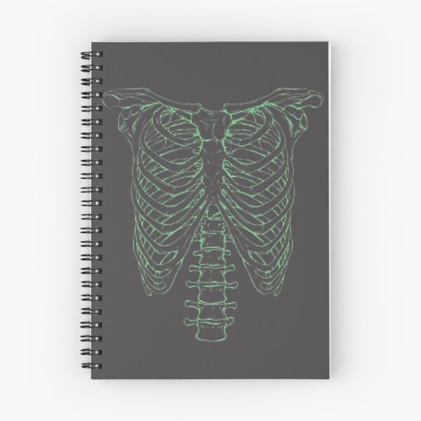 Item preview, Green Rib Cage Spine Skeleton Anatomy Art | Best Buy designed and sold by heckoffman.