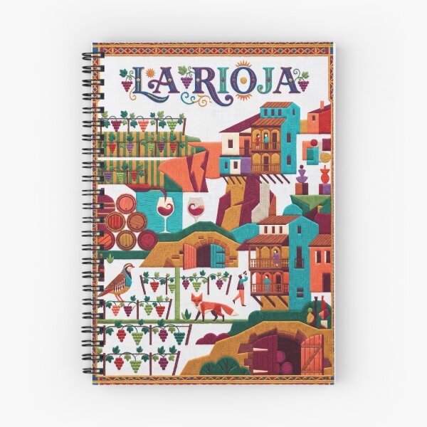Item preview, La Rioja Spain Embroidered Travel Art - Spanish Wine Region Patch designed and sold by Witsprings.