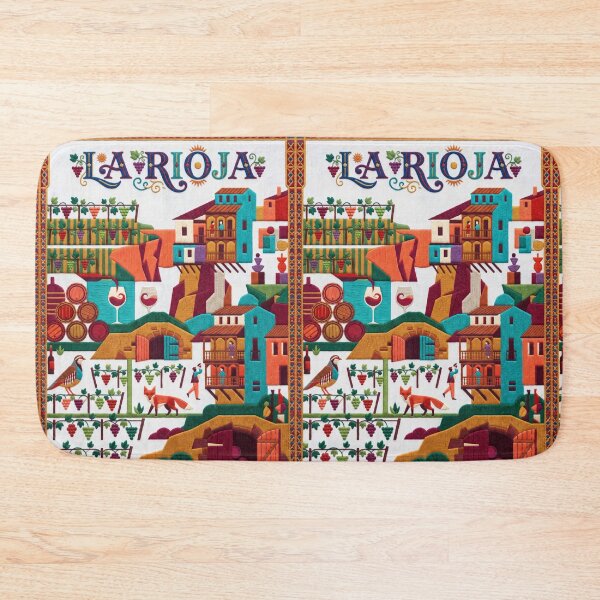 Item preview, La Rioja Spain Embroidered Travel Art - Spanish Wine Region Patch designed and sold by Witsprings.