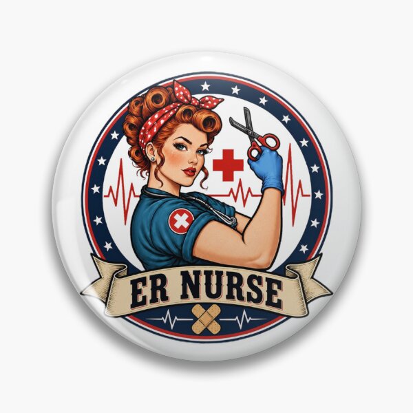 Item preview, ER nurse designed and sold by CraftyGlamazon.