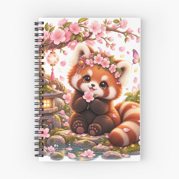 Item preview, Cherry Blossom Red Panda Illustration designed and sold by jgvisualarts.