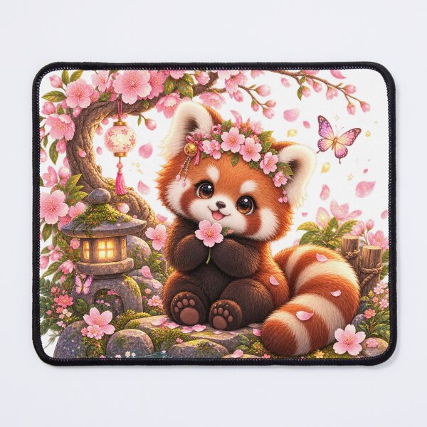 Item preview, Cherry Blossom Red Panda Illustration designed and sold by jgvisualarts.