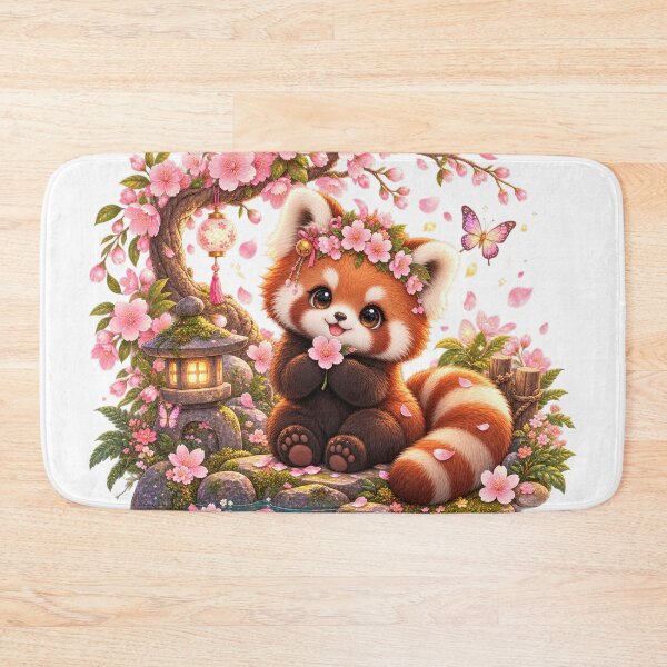 Item preview, Cherry Blossom Red Panda Illustration designed and sold by jgvisualarts.