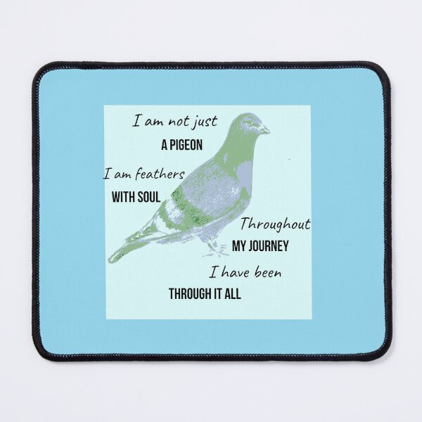 Item preview, Not Just A Pigeon Poem - Animal Advocacy and Rescue, Purple and Turquoise Color designed and sold by Julia N.