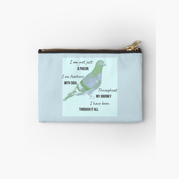 Item preview, Not Just A Pigeon Poem - Animal Advocacy and Rescue, Purple and Turquoise Color designed and sold by Julia N.