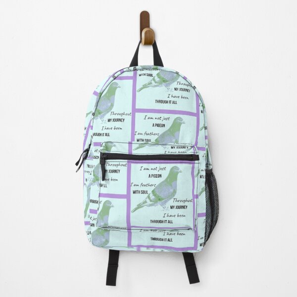 Item preview, Not Just A Pigeon Poem - Animal Advocacy and Rescue, Purple and Turquoise Color designed and sold by Julia N.