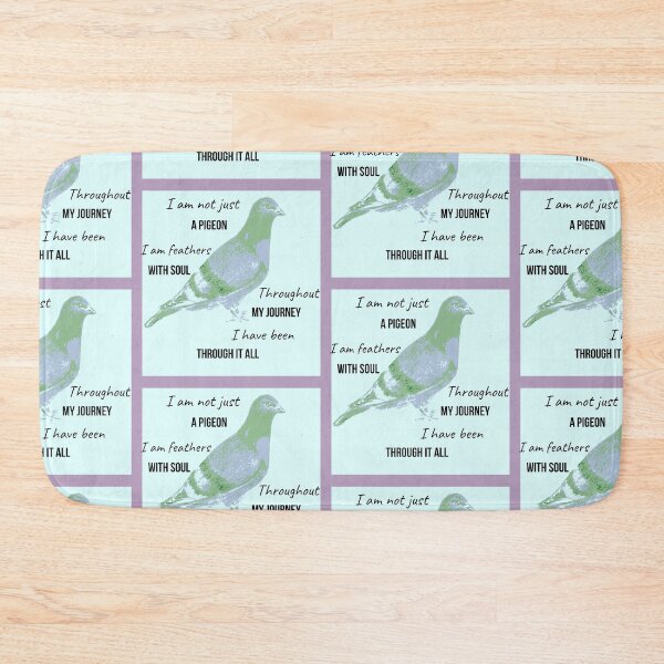 Item preview, Not Just A Pigeon Poem - Animal Advocacy and Rescue, Purple and Turquoise Color designed and sold by Julia N.