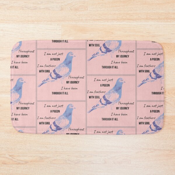 Item preview, Not Just A Pigeon Poem - Animal Advocacy and Rescue, Blue and Pink Color designed and sold by Julia N.