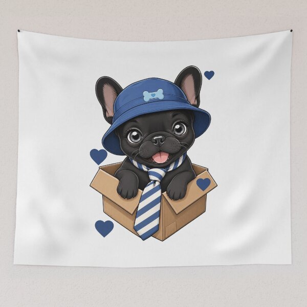Item preview, Special Delivery Black French Bulldog Suprise designed and sold by Rosie's Wildflower Boutique.