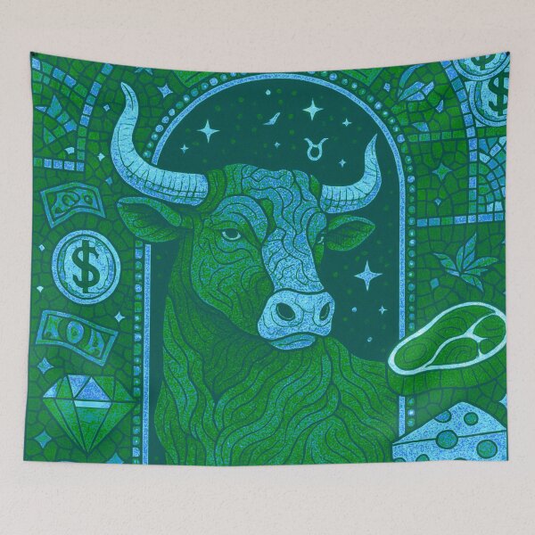 Item preview, Taurus Zodiac Bull Mosaic  designed and sold by Benszi.