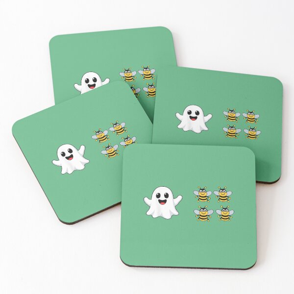 Item preview, Cute Boo Ghost and Four Bees designed and sold by ianpowell39.