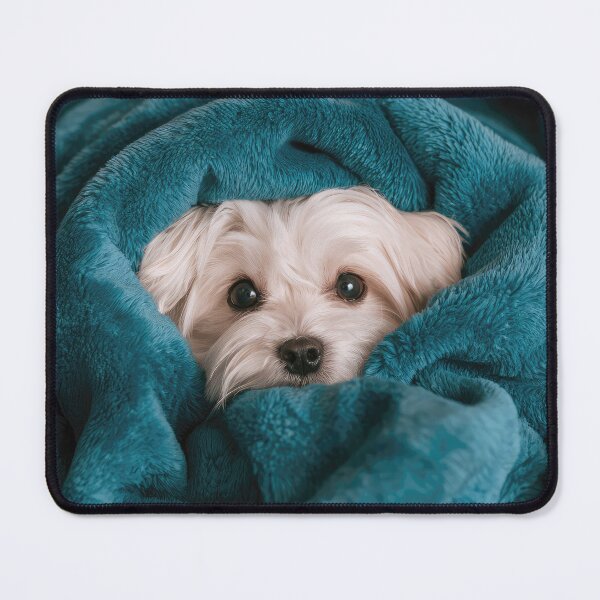 Item preview, Coton de Tulear Puppy in Blanket 01 designed and sold by Elisabeth Lucas.