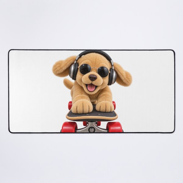 Item preview, Plushy Pup Skateboard Adventure Venice Beach designed and sold by Russell Thorne.