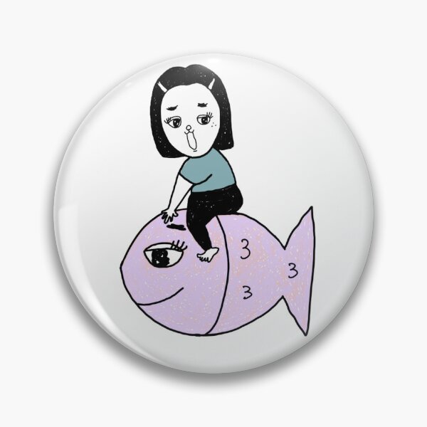 Artikelvorschau, Süßes Mädchen reitet auf einem Fisch entworfen und verkauft von サカナチャンワールド.