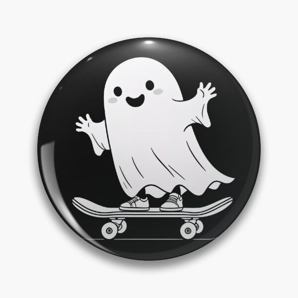 Item preview, Cute Skating Ghost on Skateboard Halloween designed and sold by mimikaka.