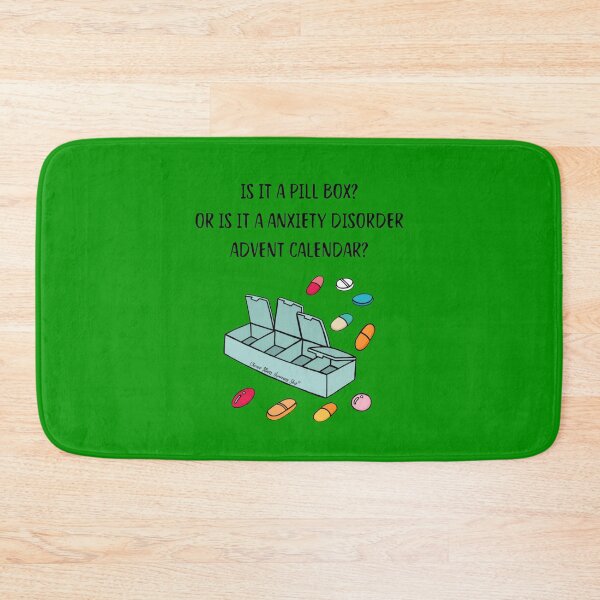 Item preview, Is it a pill box? Or is it a anxiety disorder advent calendar? designed and sold by Chronic Illness Awareness Shop.