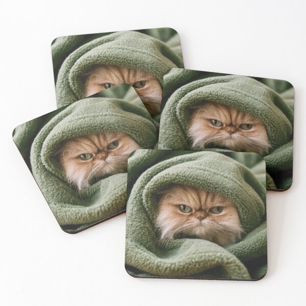 Item preview, Persian Cat in Blanket 01 designed and sold by Elisabeth Lucas.