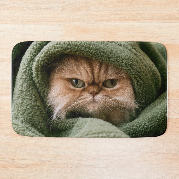 Item preview, Persian Cat in Blanket 01 designed and sold by Elisabeth Lucas.