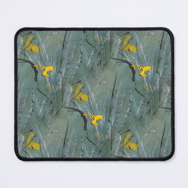 Item preview, Floral and Foliage Abstract in Green and Yellow designed and sold by Artistestella.