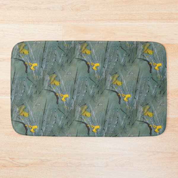 Item preview, Floral and Foliage Abstract in Green and Yellow designed and sold by Artistestella.