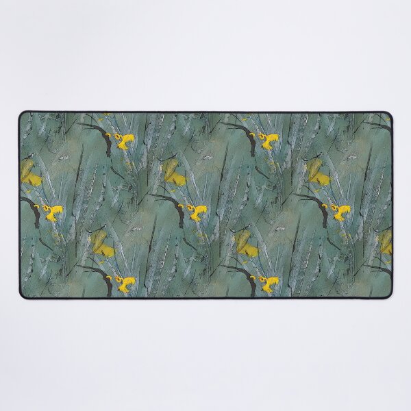 Item preview, Floral and Foliage Abstract in Green and Yellow designed and sold by Artistestella.