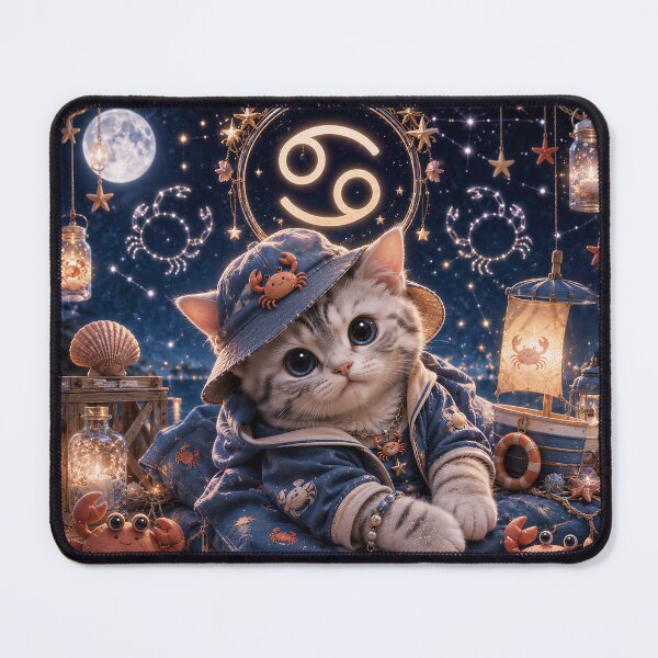 Item preview, Cancer Cat Zodiac Ocean Hip Hop Streetwear designed and sold by Soluna Studio.