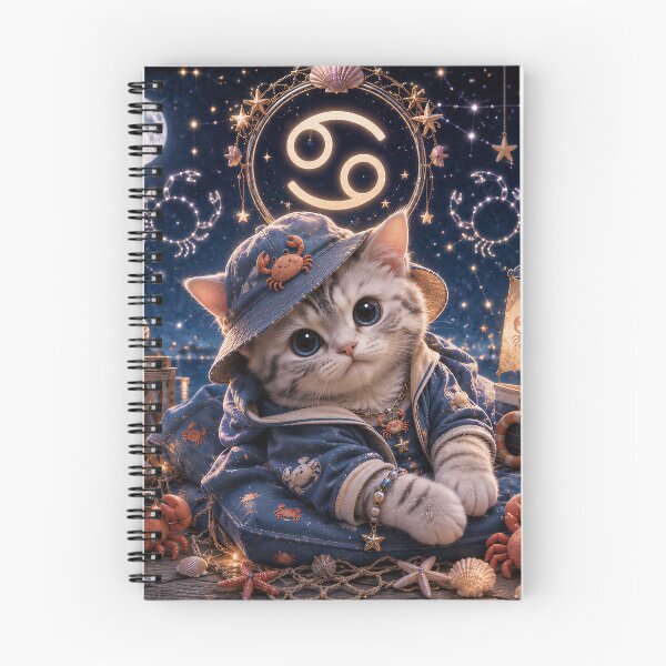 Item preview, Cancer Cat Zodiac Ocean Hip Hop Streetwear designed and sold by Soluna Studio.