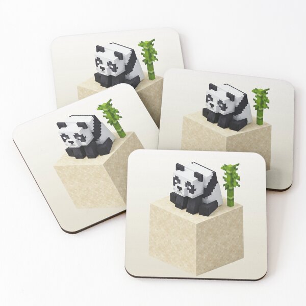 Item preview, Minecraft Panda Block Buddy designed and sold by LyssasMindArt.