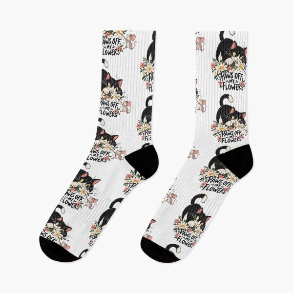 Item preview, Paws Off My Flowers – Playful Cat and Mouse Garden Art designed and sold by zzz888.