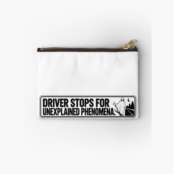Item preview, BUMPS IN THE ROAD COLLECTION - ⭐ HALLOWEEN EDITION ⭐ - DRIVER STOPS FOR UNEXPLAINED PHENOMENA. - GHOST HITCHHIKER designed and sold by WheelieGdArt.