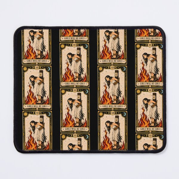Item preview, Girl Will Be Girls Burn Witches Cigarette Lover Tarot Card designed and sold by Eat-Apples.