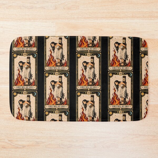 Item preview, Girl Will Be Girls Burn Witches Cigarette Lover Tarot Card designed and sold by Eat-Apples.