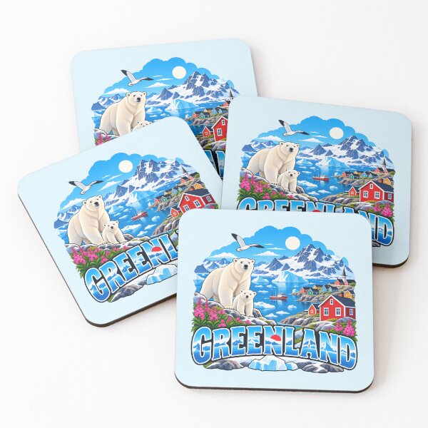 Item preview, Greenland - Polar Bear & Iceberg Arctic Design designed and sold by Myra365Art.