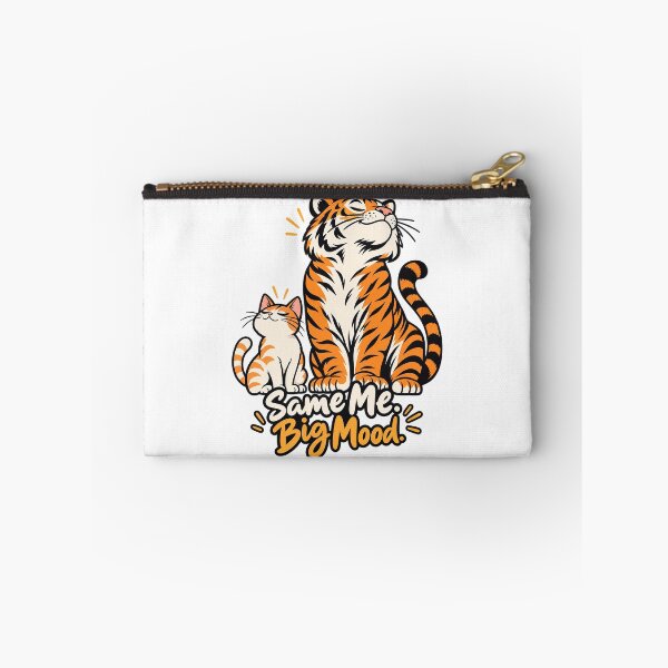 Item preview, Same Me Big Mood – Cute Cat and Tiger Confidence designed and sold by zzz888.