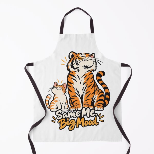 Item preview, Same Me Big Mood – Cute Cat and Tiger Confidence designed and sold by zzz888.