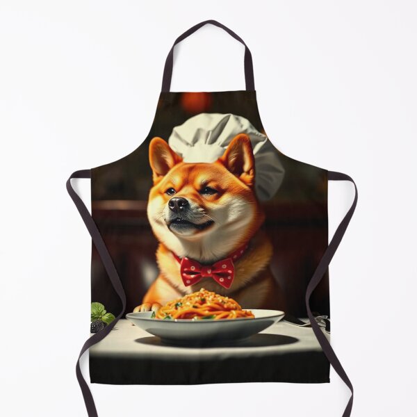 Item preview, This Dog Is Me Shiba Inu Chef Eating Pasta T-Shirt - Funny Foodie Dog Gift designed and sold by Fenomena Designs.