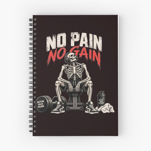 Item preview, No Pain No Gain Skeleton Gym designed and sold by PopNInk.
