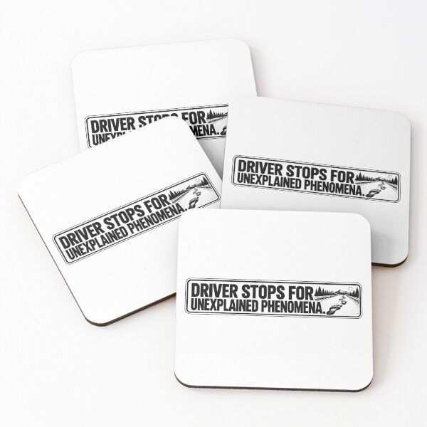 Item preview, BUMPS IN THE ROAD COLLECTION - ⭐ HALLOWEEN EDITION ⭐ - DRIVER STOPS FOR UNEXPLAINED PHENOMENA. - Monster footprints designed and sold by WheelieGdArt.