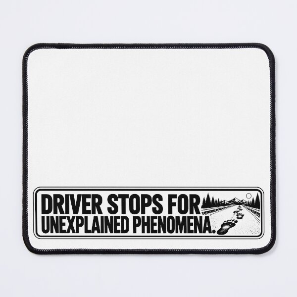 Item preview, BUMPS IN THE ROAD COLLECTION - ⭐ HALLOWEEN EDITION ⭐ - DRIVER STOPS FOR UNEXPLAINED PHENOMENA. - Monster footprints designed and sold by WheelieGdArt.
